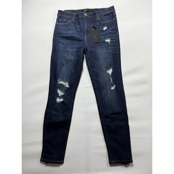 NWT Vervet Women's Distressed Ankle Skinny Fit Blue Denim Jeans - Sz 29 (30x27) - Picture 1 of 6